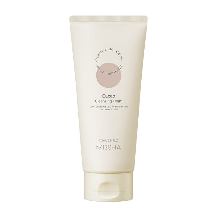 MISSHA Creamy Latte Cleansing Foam Milk Ingredients 172ml SKIN CARE, Cleansers, Face Wash, Korean Cleanser, Hydrating Face Wash, Milk Skincare, Green Tea Extract, Strawberry Extract, Gentle Foam Cleanser, Skin Barrier Support