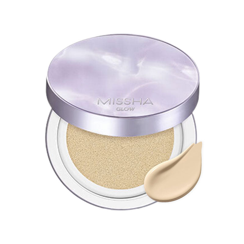 MISSHA Glow Layering Fit Cushion Hydrating Luminous 14g MAKEUP, Face, BB Cream & Cushion, Hydrating Cushion Foundation, K-Beauty Base Makeup, Luminous Finish, Skin Barrier Support, Niacinamide Skincare, Fermented Skincare, Dewy Complexion