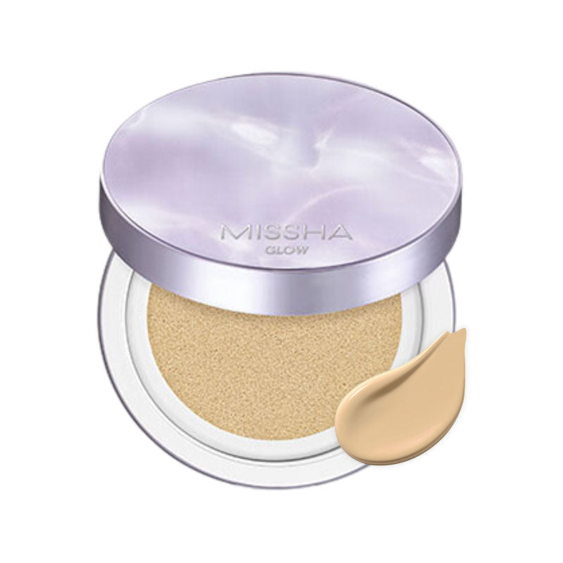 MISSHA Glow Layering Fit Cushion Hydrating Luminous 14g MAKEUP, Face, BB Cream & Cushion, Hydrating Cushion Foundation, K-Beauty Base Makeup, Luminous Finish, Skin Barrier Support, Niacinamide Skincare, Fermented Skincare, Dewy Complexion