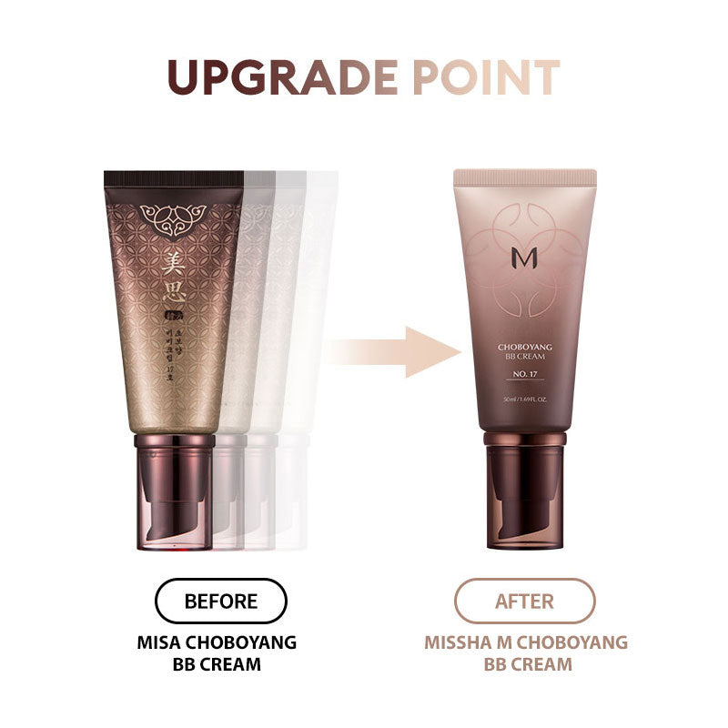 MISSHA M Cho Bo Yang BB Cream (Ginseng Cordyceps) 50ml MAKEUP, Face, BB Cream & Cushion, MISSHA BB Cream, Korean Base Makeup, Hydrating Face Tint, Ginseng Skincare, Cordyceps Mushroom Extract, Natural Coverage, Radiant Complexion