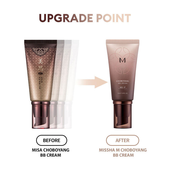 MISSHA M Cho Bo Yang BB Cream (Ginseng Cordyceps) 50ml MAKEUP, Face, BB Cream & Cushion, MISSHA BB Cream, Korean Base Makeup, Hydrating Face Tint, Ginseng Skincare, Cordyceps Mushroom Extract, Natural Coverage, Radiant Complexion