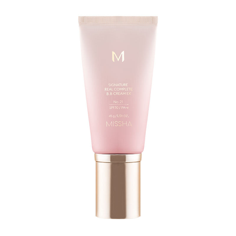 MISSHA Signature Real Complete BB Cream Ex Camellia Essence 45g MAKEUP, Face, BB Cream & Cushion, Korean BB Cream, Base Makeup, Camellia Essence, Hydrating Coverage, Niacinamide Skincare, Dewy Finish, Even Skin Tone