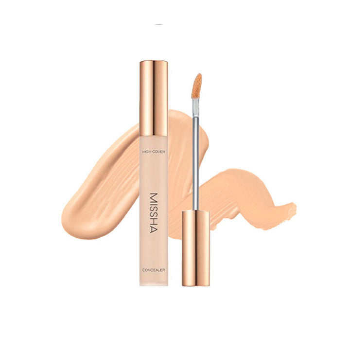 MISSHA Stay Tip Concealer High Cover Full Coverage 38ml MAKEUP, Face, Concealer, Missha concealer, Full coverage concealer, K-beauty base makeup, Centella Asiatica skincare, Hydrating complexion, Skin barrier support, Natural finish makeup