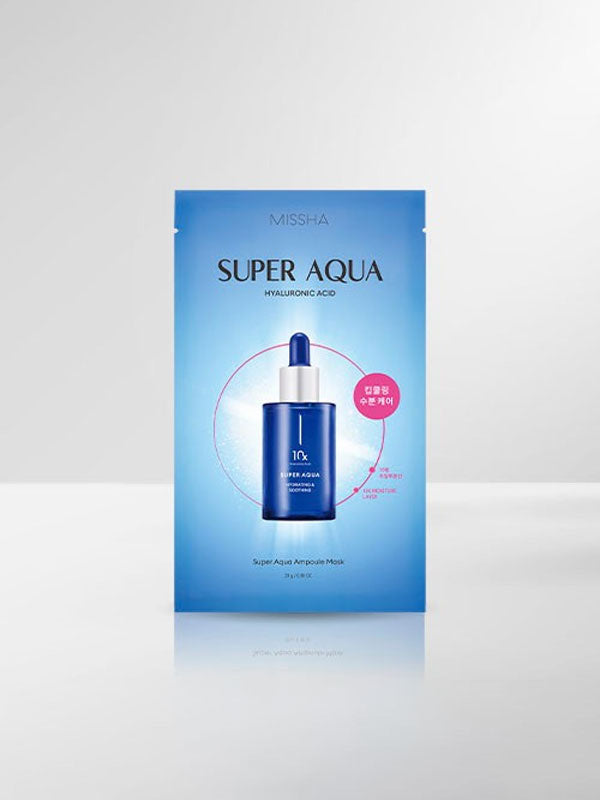 MISSHA Super Aqua Ampoule Mask Hydrating Hyaluronic Acid 25g SKIN CARE, Treatments, Serum & Essence, Missha Hydrating Mask, Hyaluronic Acid Mask, Korean Sheet Mask, Skin Barrier Support, Ampoule Mask, K-Beauty Hydration, Radiant Skin