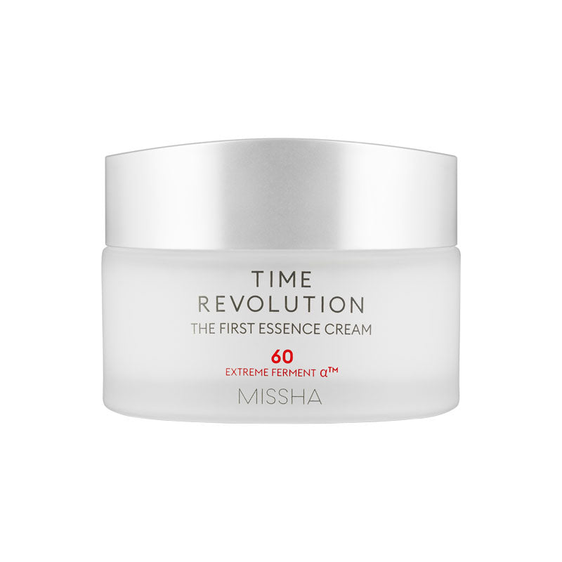 MISSHA Time Revolution The First Essence Cream Revitalizing Moisturizer 50ml SKIN CARE, Treatments, Serum & Essence, K-beauty Hydrating Cream, MISSHA Essence Cream, Saccharomyces Ferment, Niacinamide Skincare, Uneven Skin Tone Care, Skin Barrier Support, Korean Facial Moisturizer