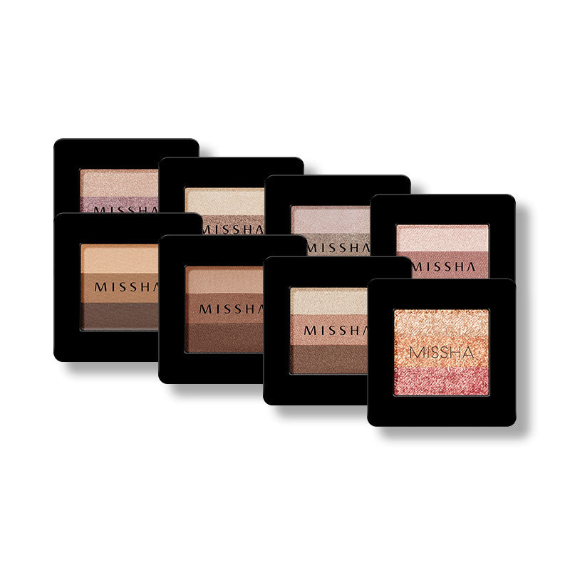 MISSHA Triple Shadow Easy Gradient Eyeshadow with Argan Oil MAKEUP, Eyes, Eyeshadow, K-Beauty Eyeshadow, Gradient Eye Makeup, Argan Oil Makeup, Easy Application Eyeshadow, Korean Beauty Eyes, Shimmer Eye Shadow, Buildable Pigment