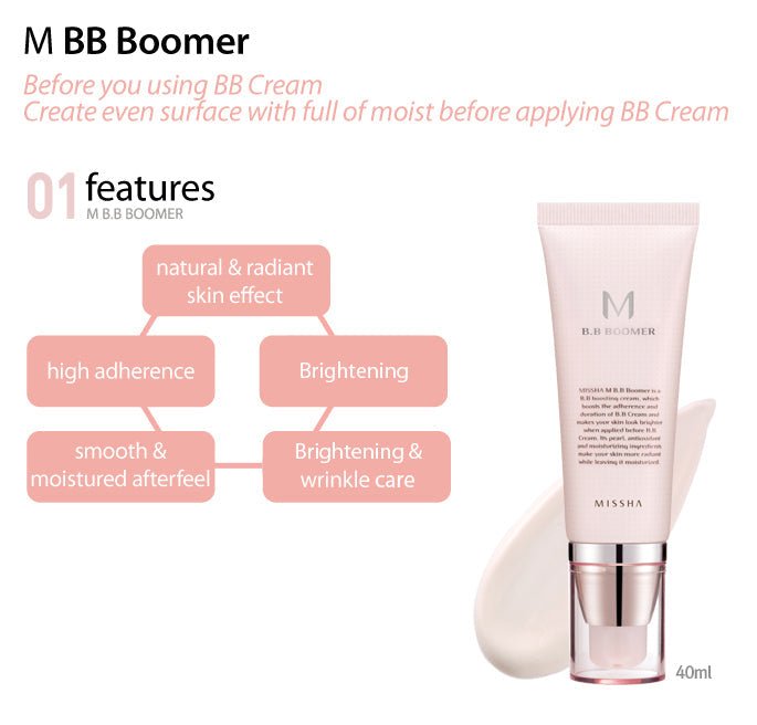 MISSHA M BB Boomer Illuminating Primer 40ml Base Makeup 1