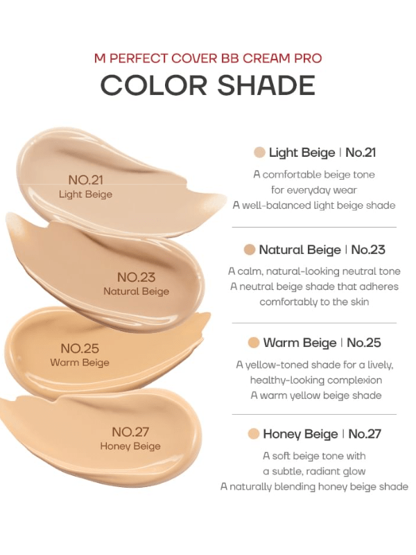 MISSHA M Perfect Cover BB Cream Pro 50ml Base Makeup 11