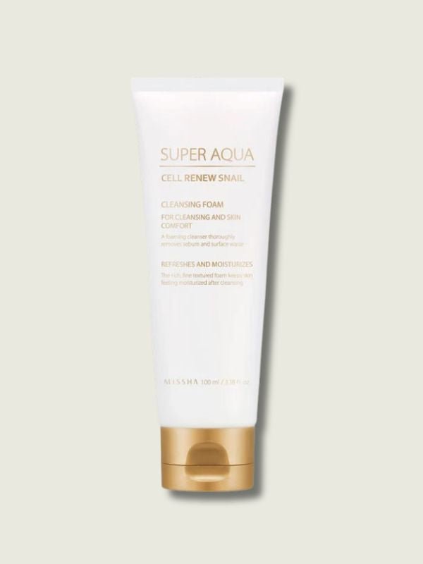MISSHA Super Aqua Snail Cleansing Foam Snail Mucin 100ml Cleanser 1