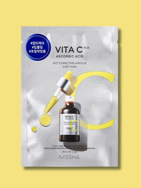 MISSHA Vita C Plus Ampoule Sheet Mask Spot Correcting 26ml Mask 1