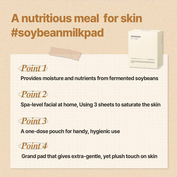mixsoon Soybean Milk Pad Hydrating Nourishing 16ml