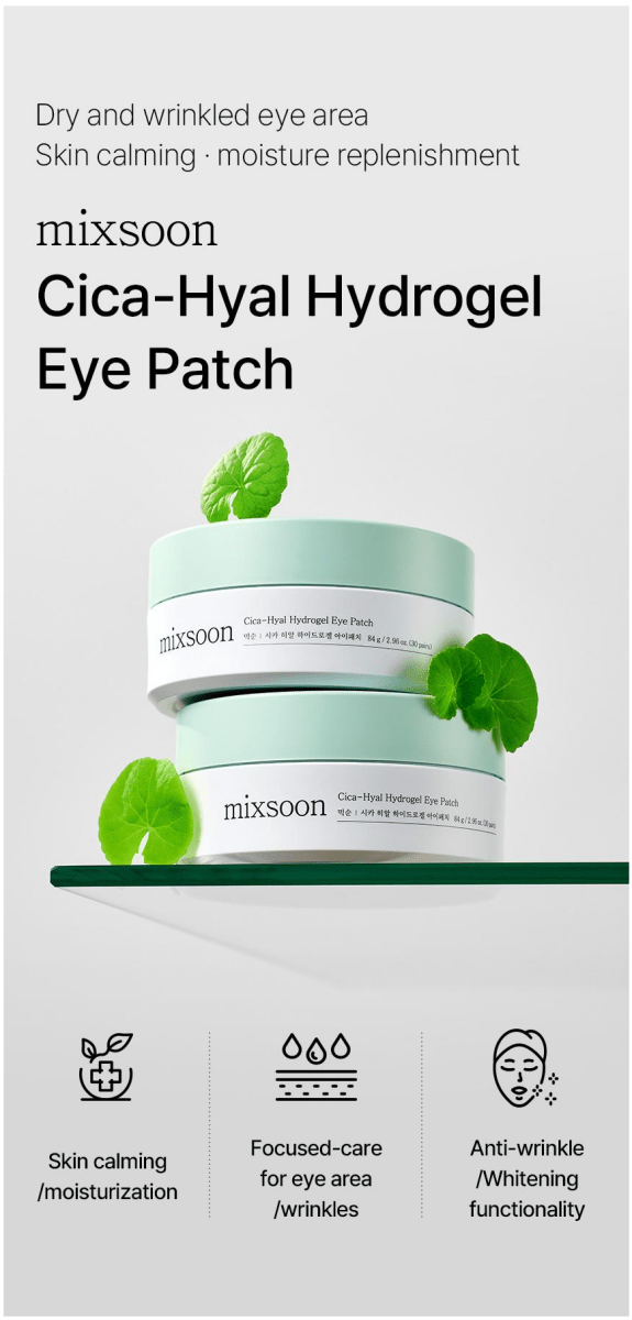 MIXSOON Cica - Hyal Eye Patch 84 g / 2.96 oz. (30 pairs) Eye Patch 5