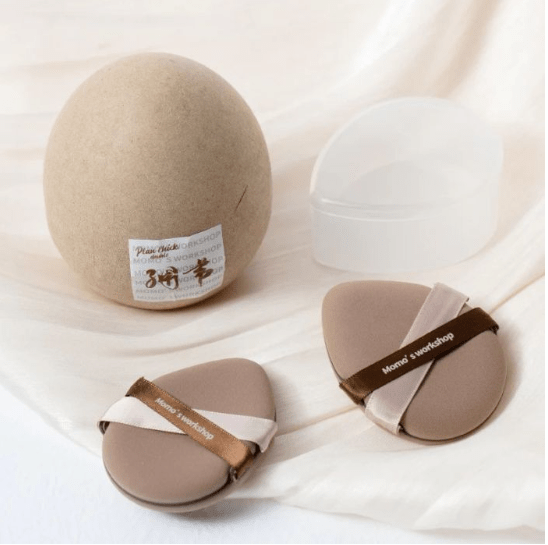 MOMOS WORKSHOP Brown Makeup Puff 2pcs Set 1
