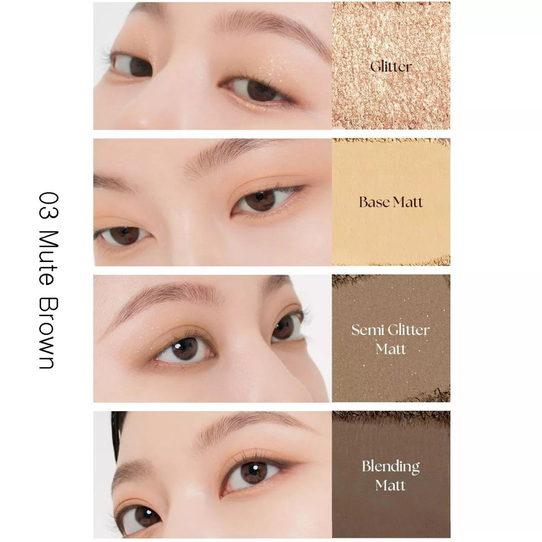 MUZIGAE MANSION Twist Pot Eye Palette 4.5g - 03 Mute Brown Health & Beauty oceanbuy beauty markham toronto free ship USA asian korean skincare