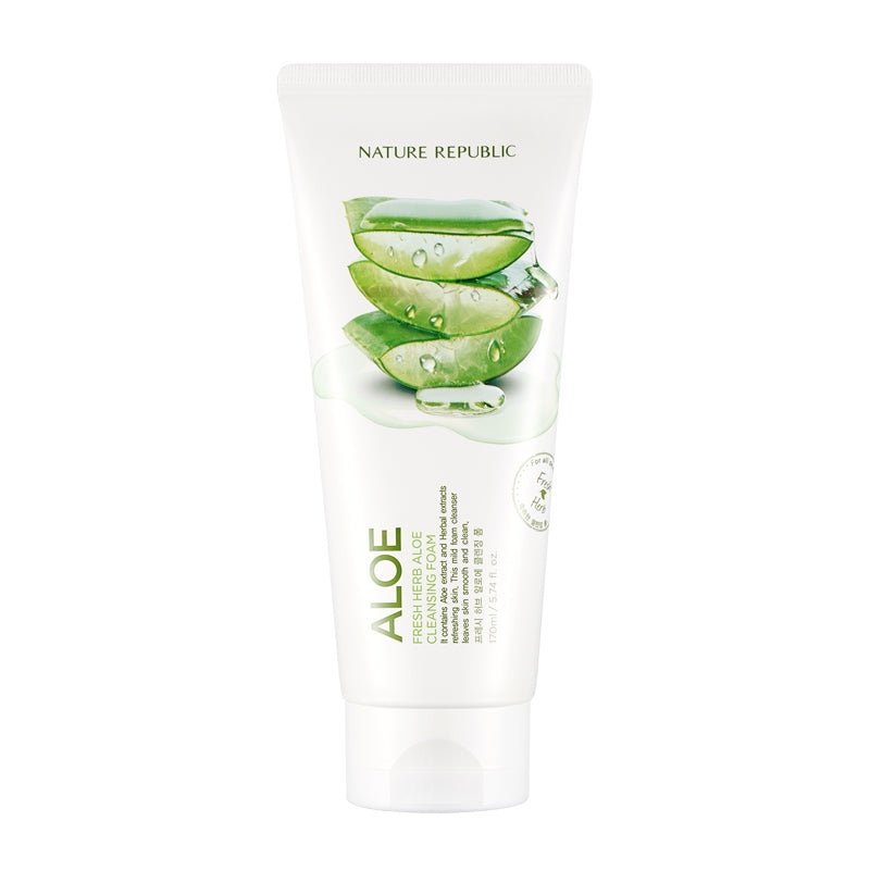NATURE REPUBLIC Fresh Herb Aloe Cleansing Foam 170ml 1