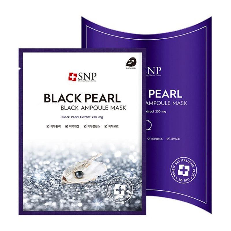 SNP Black Pearl Ampoule Mask Skin Balance Moisture 25ml