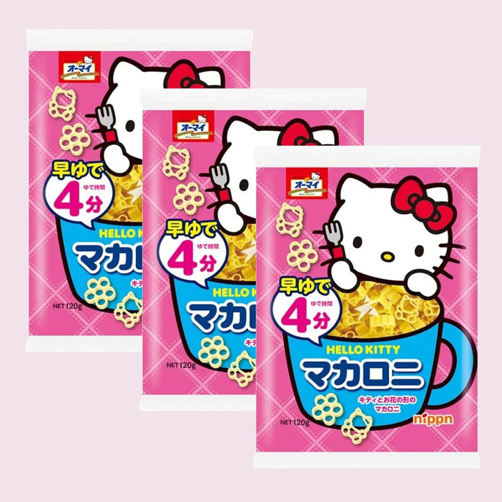 NIPPN Hello Kitty Macaroni 120g (3 Bag) Food, Beverages & Tobacco oceanbuy.ca markham toronto free ship USA asian korean skincare