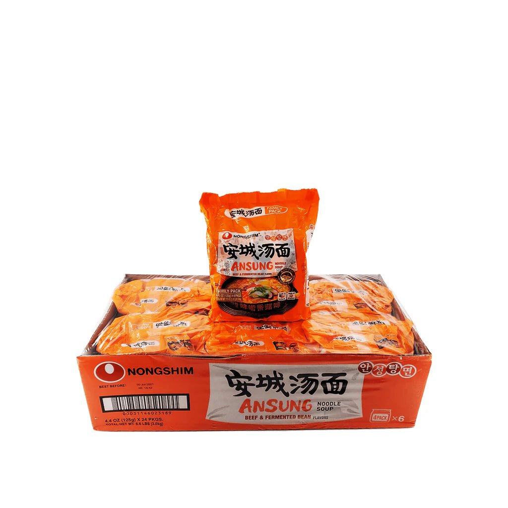 Nongshim Ansung Noodle Soup Family Pack 125g x 4 Food, Beverages & Tobacco oceanbuy.ca markham toronto free ship USA asian korean skincare