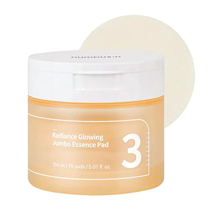 Numbuzin No.3 Radiance Glowing Jumbo Essence Pad 150ml / 70pads