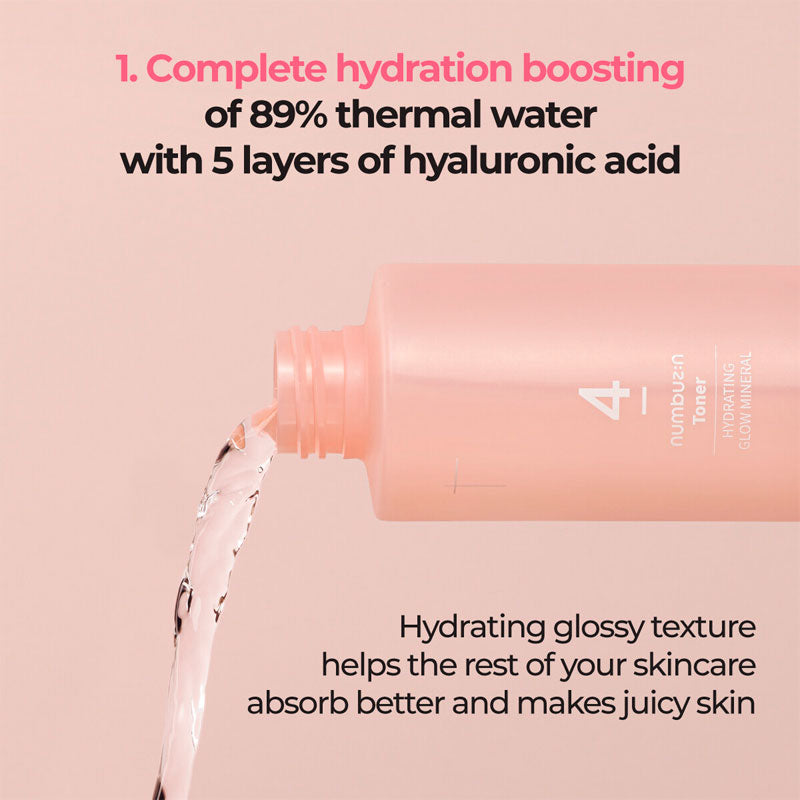 numbuzin No4 Hydrating Glow Mineral Toner 200ml