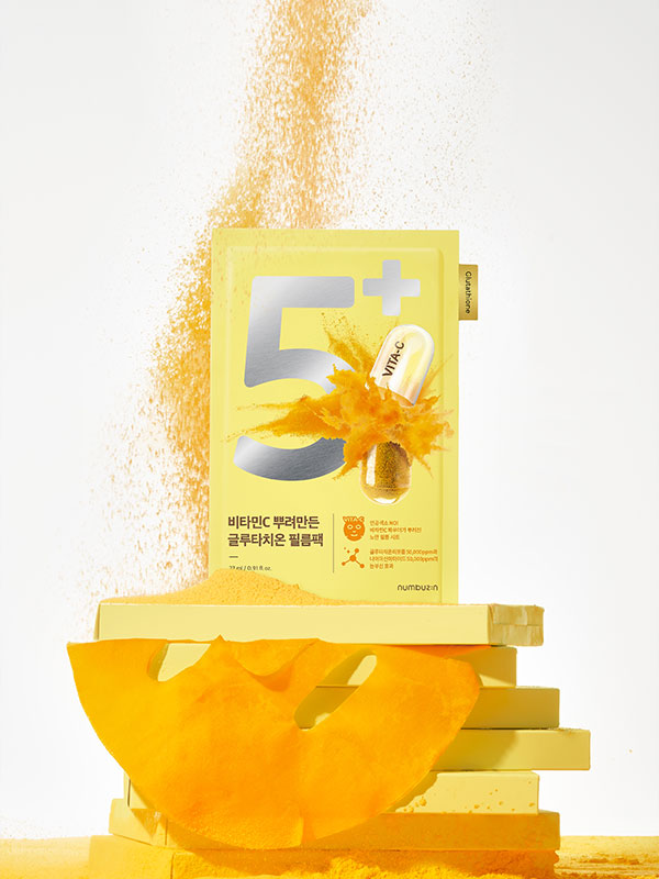 numbuzin No5 Vitamin Spotlight Sheet Mask Niacinamide Glutathione Vitamin C 1 Sheet