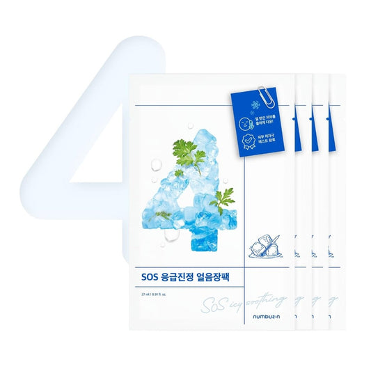 NUMBUZIN No.4 Icy Soothing Sheet Mask 4Pcs Health & Beauty oceanbuy.ca markham toronto free ship USA asian korean skincare