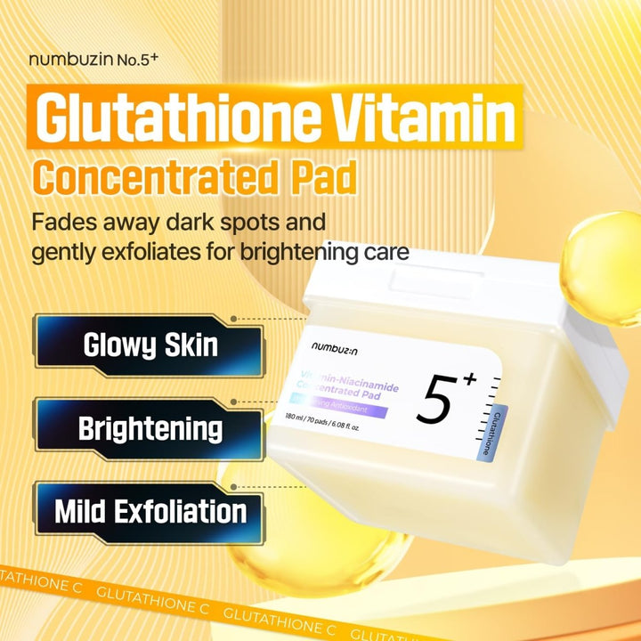 NUMBUZIN No.5 Vitamin - Niacinamide Concentrated Pad 70Pads Health & Beauty oceanbuy beauty markham toronto free ship USA asian korean skincare