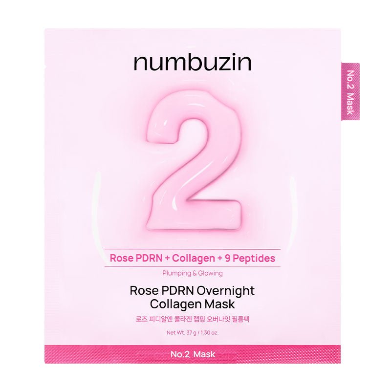 NUMBUZIN No.2 Rose PDRN Overnight Collagen Mask 4pc Sheet Mask 1
