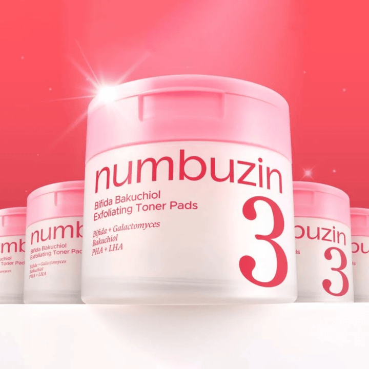 numbuzin No3 Bifida Bakuchiol Exfoliating Toner Pads 190ml 70 pads Mask 3