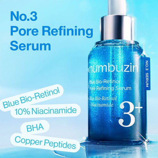 NUMBUZIN No.3 Blue Bio - Retinol Pore Refining Serum 30ml Serum & Ampoule 3