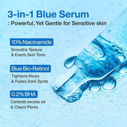 NUMBUZIN No.3 Blue Bio - Retinol Pore Refining Serum 30ml Serum & Ampoule 4