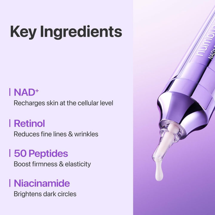 NUMBUZIN No.9 NAD+ Retinol Volumetox Eye Cream 10ml Health & Beauty 6