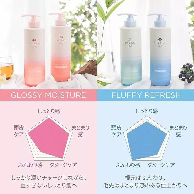 OFF & RELAX Fluffy Refresh Volumizing Spa Shampoo & Treatment 460ml
