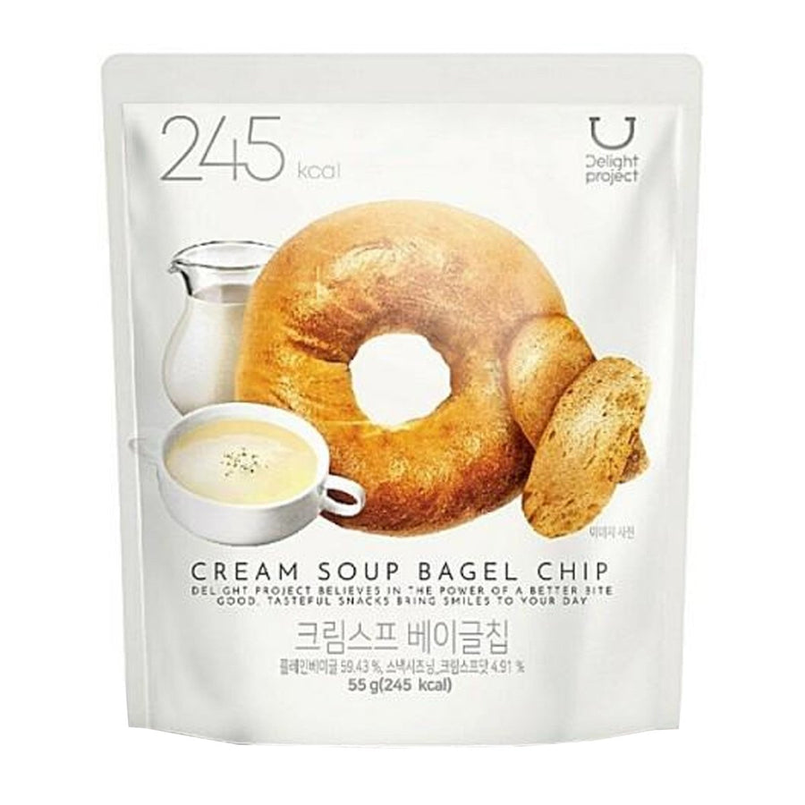 OLIVE YOUNG Delight Project Cream Soup Bagel Chip 55g