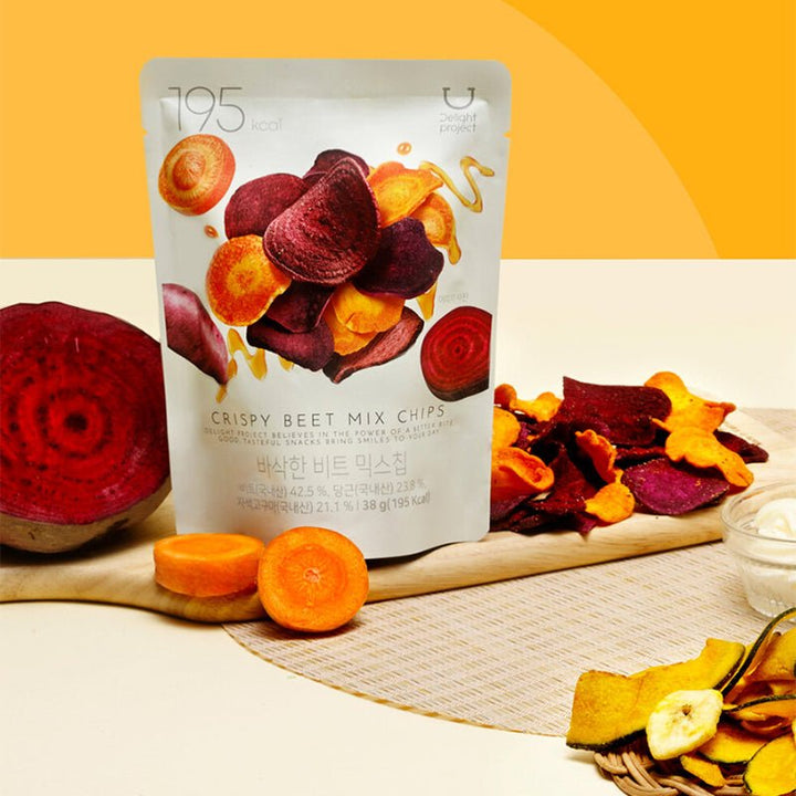 OLIVE YOUNG Delight Project Crispy Beet Mix Chips 38g