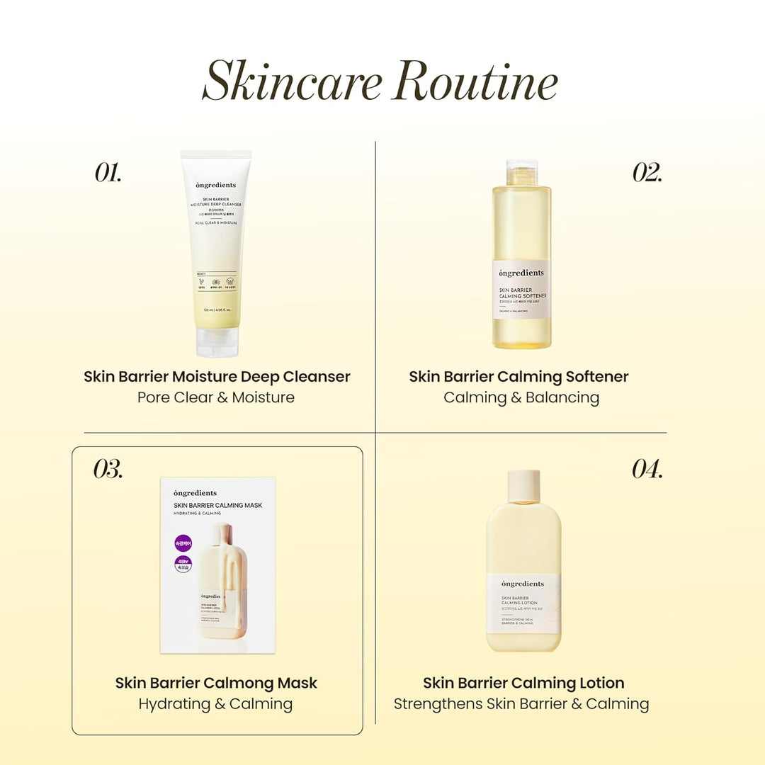 Ongredients Skin Barrier Calming Mask 6pcs SKIN CARE, Face Masks