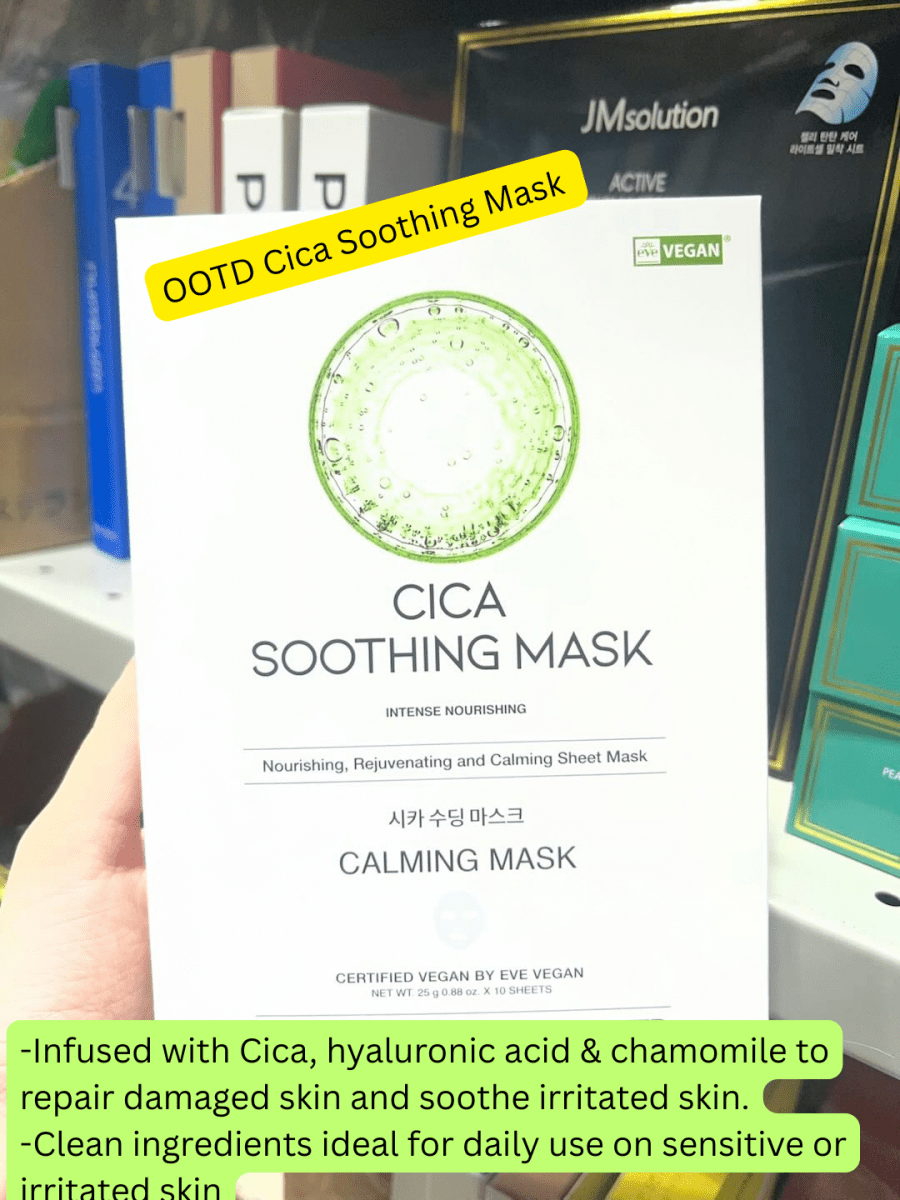 OOTD Cica Soothing Mask Centella Asiatica 10Pcs Mask Pack 2