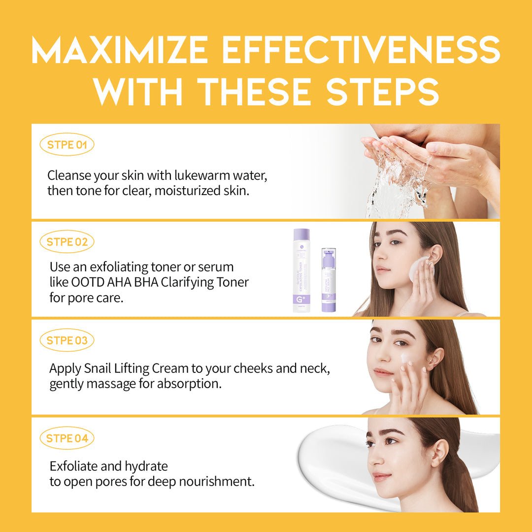 OOTD Snail Mucin Lifting Cream 100g Lotion & Cream 7