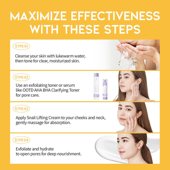 OOTD Snail Mucin Lifting Cream 100g Lotion & Cream 7