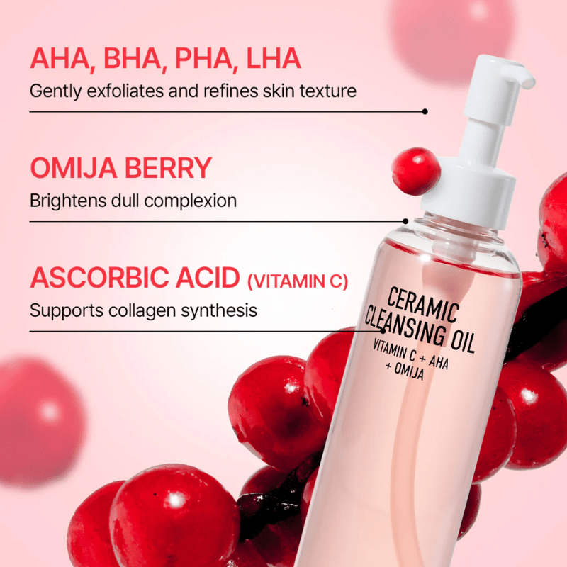 Parnell AHA Omija Ceramic Cleansing Oil 200ml Cleanser 4