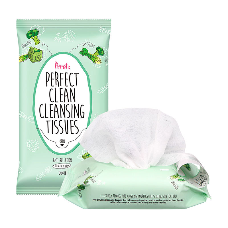 PRRETI Daily Cleansing Tissues 30pcs