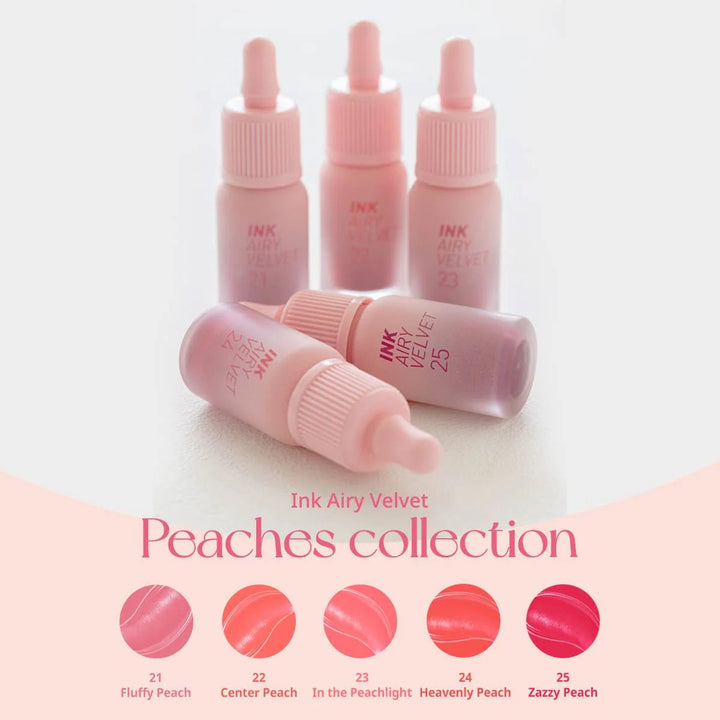 PERIPERA Ink Airy Velvet Lip Tint Peaches Collection 4g - 4 Color to Choose Health & Beauty oceanbuy beauty markham toronto free ship USA asian korean skincare