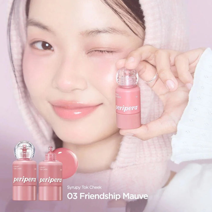 Peripera Syrupy Tok Cheek, Liquid Blush, Luminous Dewy Finish 9g