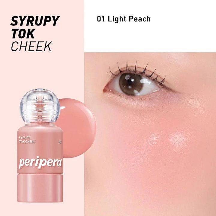 Peripera Syrupy Tok Cheek, Liquid Blush, Luminous Dewy Finish 9g