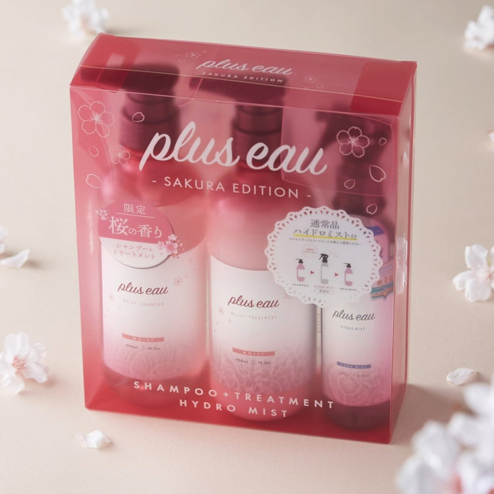 plus eau Melty Shampoo & Treatment with Hydro Mist Triple Set 450ml*2+200ml Hair Care 3