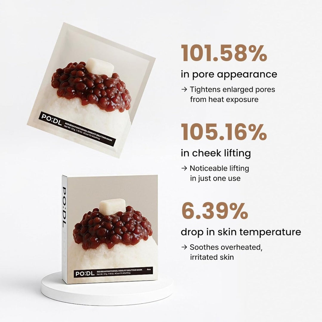 PODL Red Bean Panthenol Lifting Mask 4ea 5