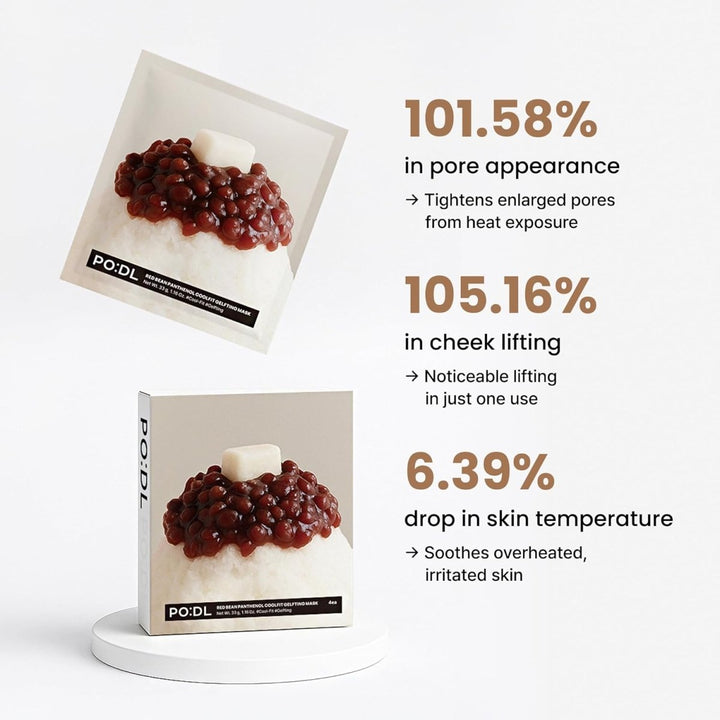 PODL Red Bean Panthenol Lifting Mask 4ea 5