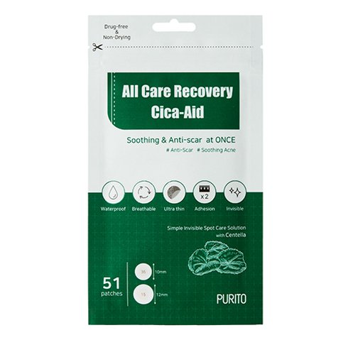 PURITO All Care Recovery Cica - Aid 51 Spot Patches oceanbuy.ca markham toronto free ship USA asian korean skincare