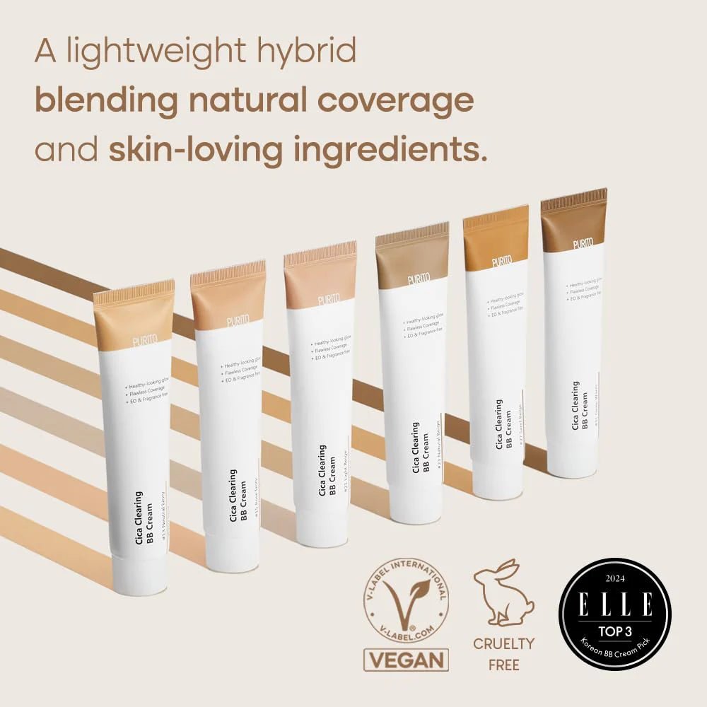 PURITO Cica Clearing BB Cream 30ml - #27 Sand Beige Health & Beauty Kbeauty markham toronto free ship USA asian korean