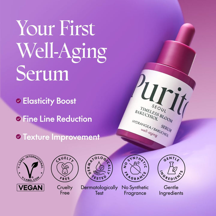 PURITO Timeless Bloom Bakuchiol Serum 30ml Health & Beauty 4
